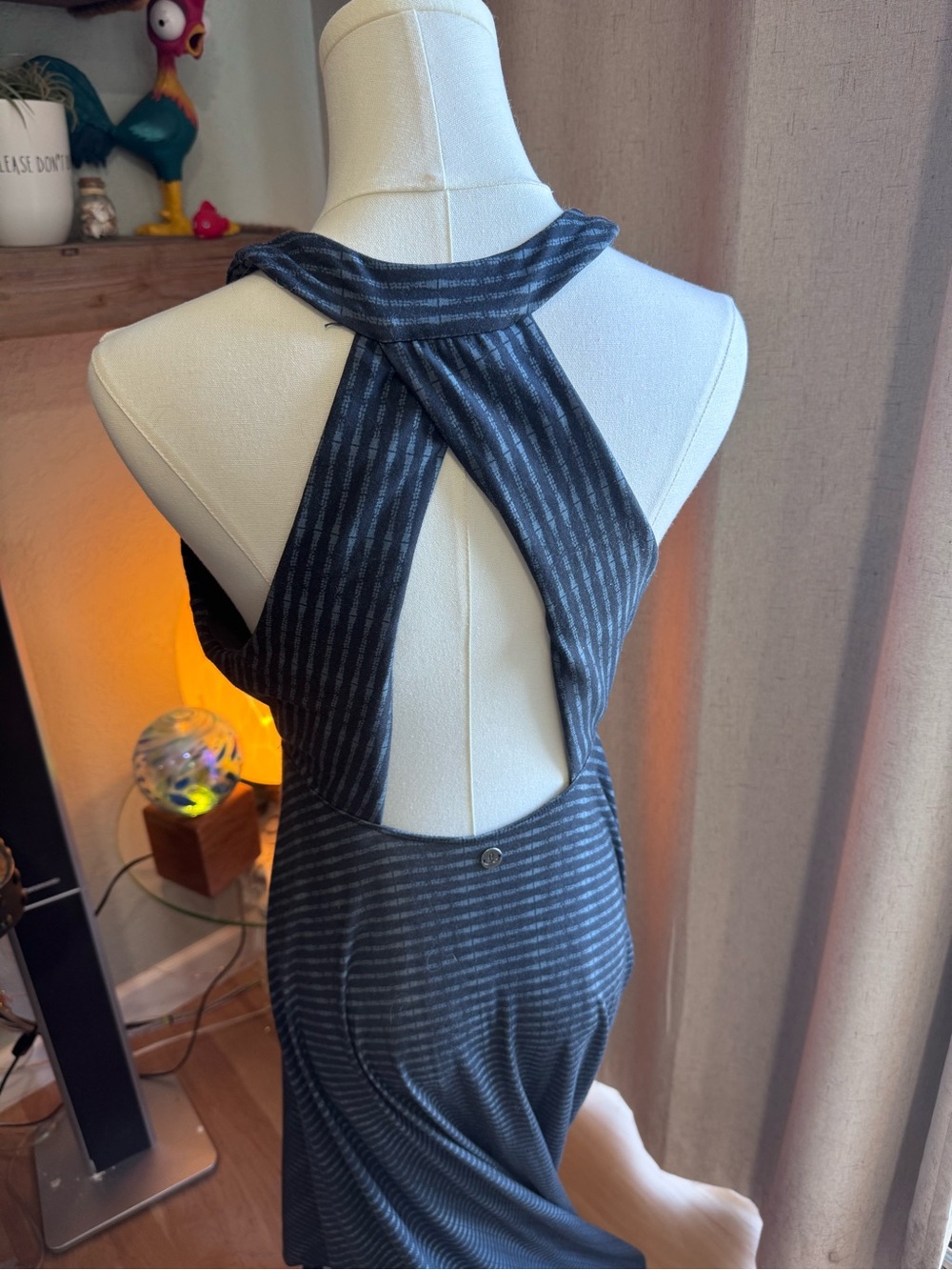 Prana Navy Blue Saxon Maxi Dress - Picture 2 of 7